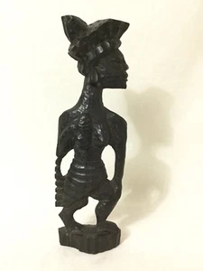Vintage Afrikanische Frau Stamm Holz Volkskunst Statue - Bild 1 von 9