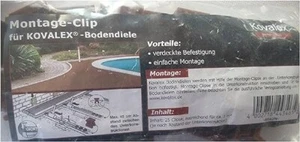 Kovalex Montage-Clip - Montageklemme für die WPC Terrassendiele - braun - 25 St. - Bild 1 von 1