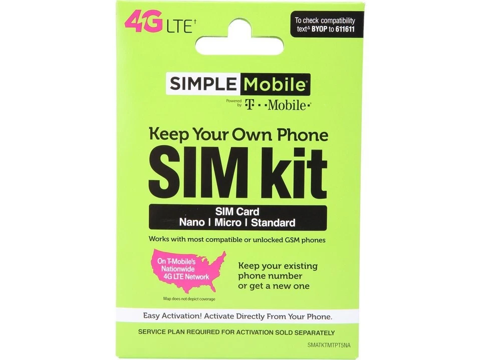 SIMPLE MOBILE on verizon | $50 PLAN | 1 MONTH INCLUDED - Image 1 of 1