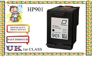 Remanufactured 901BLACK High Capacity& Quality Inkjet Cartridges for hp printer - Picture 1 of 1