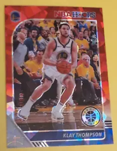 2019-20 Hoops Premium Stock Prizms Red Cracked Ice Klay Thompson - Picture 1 of 6