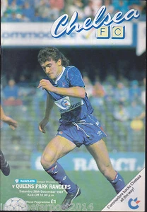 Chelsea V Queens Park Rangers 1987/88 26-12-1987 División 1 - Imagen 1 de 1
