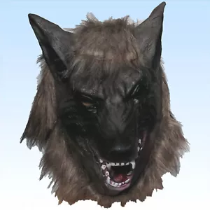 Wolfsmaske Maske Wolf Wolfmaske Vollmaske Tiermaske Fasching Karneval Maskerade - Bild 1 von 2