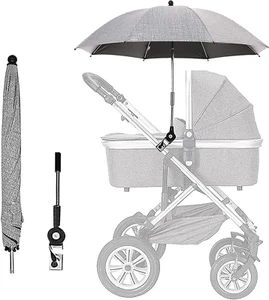 Baby Stroller Parasol, Universal Umbrella with Clamp, 360 Degree Adjustable UV P - Picture 1 of 12