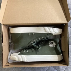 PF Flyers Center High Top Shoes Mens 12 Olive Green New With Box Sandlot Sneaker - Picture 1 of 9
