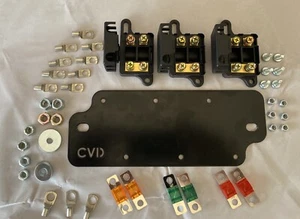 Midi Fuse Battery Plate Set Includes 3x Double Fuse Holders, Fuse, Lugs & Bolts - Picture 1 of 12