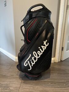2021 Titleist Jet Black Premium Stadry Tour Waterproof Golf Bag. Great Condition