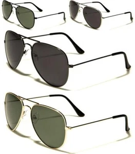 Polarized Pilot Sunglasses Driving Big FBI Police UV400 Vintage Retro Men Ladies - Picture 1 of 20