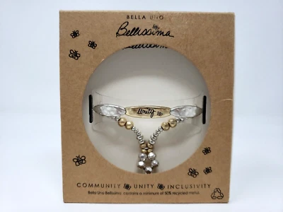 Brazalete elástico Bella Uno Bellissima plateado reciclado Unity Foto 1 de 4