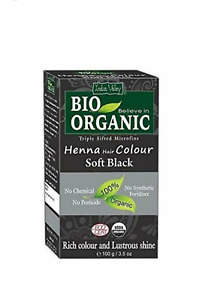 Indus Valley Bio Organic Soft Black Henna Hair Color100 gm