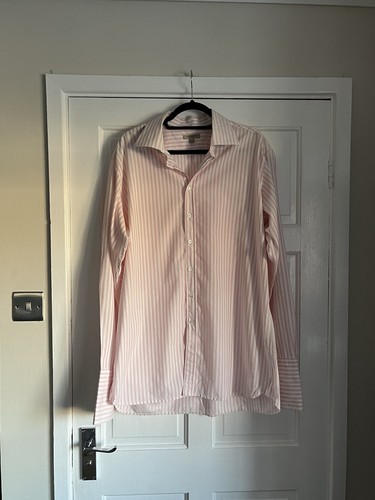 Camicia Burberry rosa e bianca a righe 17 43