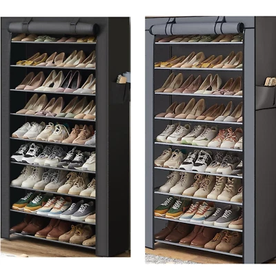 Schuhschrank Schuhregal für 45 paar Schuhe staubdichtes Stoff Regal 85x28x162 cm - Bild 1 von 4