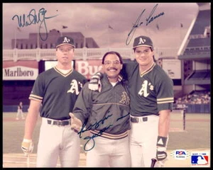 Mark McGwire Reggie Jackson Canseco 8 x 10 Photo Signed Auto PSA/DNA O ID:452346 - Picture 1 of 4