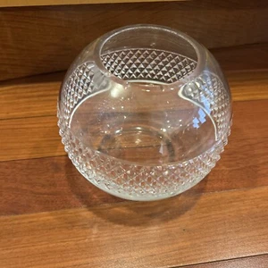 Tiffany & Co. Kristall Diamantschliff Rose Schale Vase 7" *** Zustand siehe Details - Bild 1 von 15