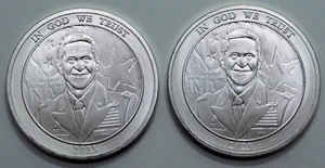 2x 2023 2 Oz 999 Silver Round LT. General Michael Lynn The Truth Fears No Quest. - Picture 1 of 4