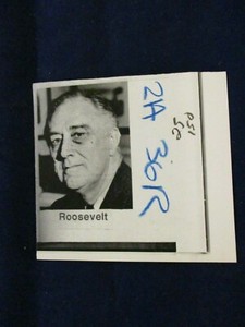 Wire Press Photo Vintage 32nd President of U.S. Franklin D. Roosevelt
