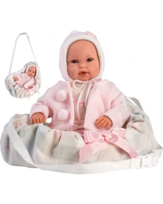 Bambola Reborn Llorens Newborn con Portabebè 36 cm con Accessori 63640 Fatta a M - Immagine 1 di 4