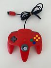 Nintendo 64 (N64) - Controller Only (Red) - Tested Working - Genuine