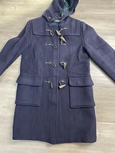 Vintage Brooks Brothers Duffle Horn Toggle Coat Size 34 Blue Made in England - Picture 1 of 11