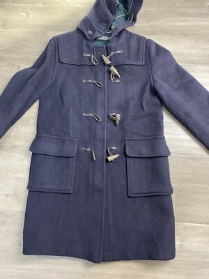 Vintage Brooks Brothers Duffle Horn Toggle Coat Size 34 Blue Made in England - Image 1 of 4