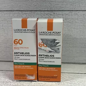 2- La Roche Posay Anthelios Crema Solare Pelle Trasparente Dry Touch SPF 60- Scad. 1-26 - Foto 1 di 3