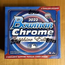 2022 Topps Bowman Chrome MLB Baseball Sapphire Edition Hobby Box FACTORY SEALED