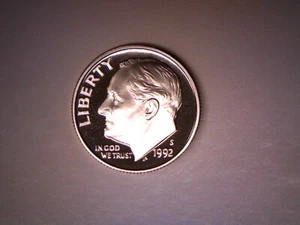 1992 S 10C Proof Roosevelt Dime - FREE SHIPPING - Bild 1 von 2