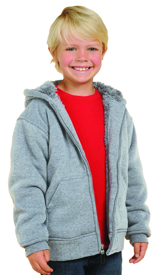 Niños y Niñas Gris Vellón con Interior Bebé Sherpa Piel (K1179-GRIS) Foto 1 de 1