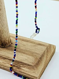 Vibrant Seed Bead Eyewear Lanyard in Multi-Color - Picture 1 of 4