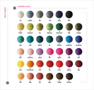 FELT BALLS 30mm (3cm) x 25 pieces - MIX OF COLORS OR CHOOSE EACH BEAUTIFUL! - Picture 1 of 6
