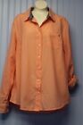 Tommy Hilfiger 100% cotton orange tiny gingham check l/s button front shirt L