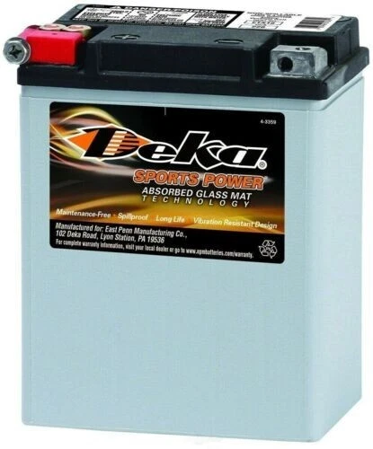 Deka ETX15 Battery, 12V 14AH 220CCA Made in USA - Image 1 of 1