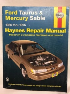 Ford Taurus & Mercury Sable 1986-1995 Haynes Repair Manual 36074 - Picture 1 of 11