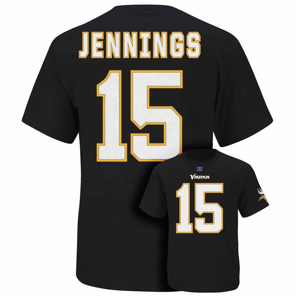 NUEVO CON ETIQUETAS #15 Greg Jennings NFL Minnesota Vikings Camiseta Receptor Elegible Para Hombres S-L Foto 1 de 1