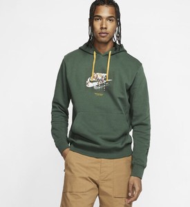 nike sportswear club moletom com capuz light bone