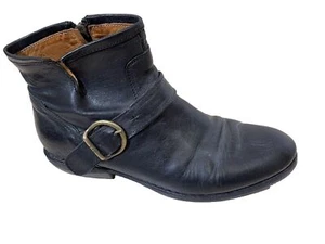 Botas de cuero para mujer Fiorentini Baker talla 38 negras botines tobillo cremallera - Imagen 1 de 17