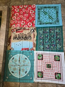 6 Vintage Bandana Native America Bayou Alligator Bon Temps Rouler Desert Storm - Picture 1 of 19