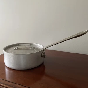 ALL CLAD 2 1/2 QT QUART SAUCE PAN MASTER CHEF BRUSHED STAINLESS STEEL USA W/ LID - Picture 1 of 20