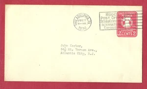 Philadelphia, PA SesquiCentennial Jul 27, 1926 FDC postmark on U522a, Very Fine - Picture 1 of 2