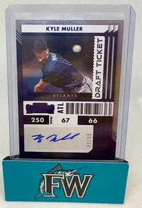 2022 Panini Contenders Kyle Muller #2 Blue Draft Ticket Auto /99 RC Braves - Picture 1 of 3