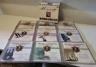 100 Masterpieces Mozart Collection ~ 9 CD Classical Music Boxed set (1 missing)  - Image 1 of 4