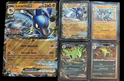 Prismatic Evolutions Stamped Collection  Lucario & Tyranitar Promos + Jumbo Card - Image 1 of 4