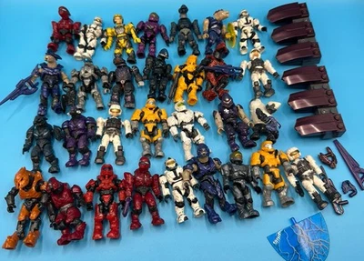 Mega Construx Halo Lot Spartan Scout Palmer Elite Commander Grunt Unggoy Rare 1s - Image 1 of 4