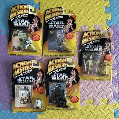 Vintage Kenner Star Wars Action Masters Die Cast Lot Of 5 Action Figures - Image 1 of 4