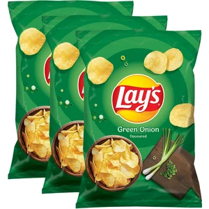  Lay's Chipsy ziemniaczane o smaku zielonej cebulki 40 g x 3 sztuki ZESTAWY - Bild 1 von 1