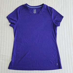 Women's Danskin now sz L Large Loose 12-14 Dri-more athletic purple t-shirt tee - Picture 1 of 7