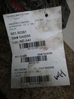 Alternator 170 Amp Fits 11-12 BMW 135i 1121791 - Image 1 of 4