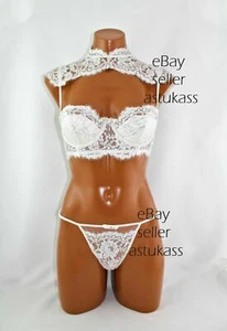 $526.00 Victoria's Secret Designer Collection Balconet Bra 34B & panty M set - Picture 1 of 4