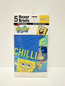 Boys' SpongeBob SquarePants 5pk Boxer Briefs - Size 8 - Picture 1 of 2