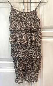 Justice Girls Sundress sz 10 Leopard Cheetah Clothes Party Dress Sun Dress - Picture 1 of 1